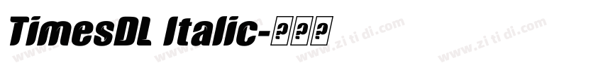 TimesDL Italic字体转换 TimesDL Italic字体转换
